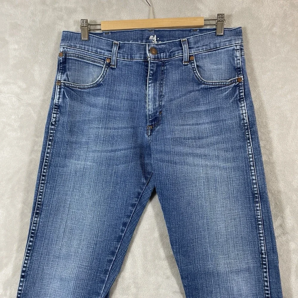 Wrangler Retro Slim Boot Jeans Mens 34x34 Medium Wash Denim 77MWZLL